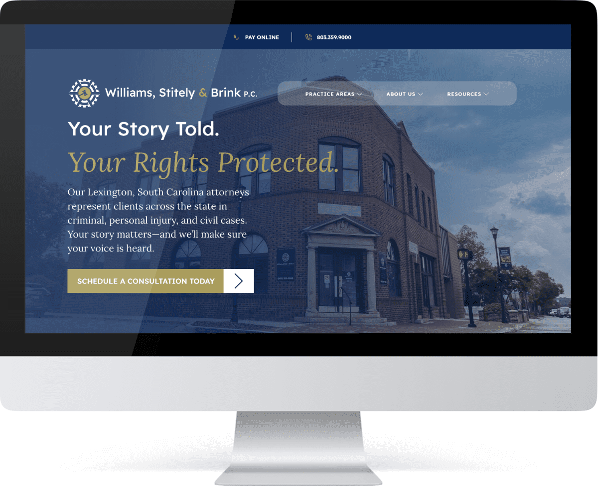 Williams, Stitely & Brink Website Preview